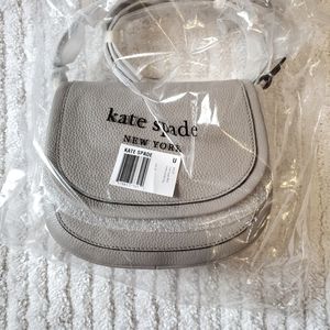Kate Spade New York True Taupe Small Saddlebag